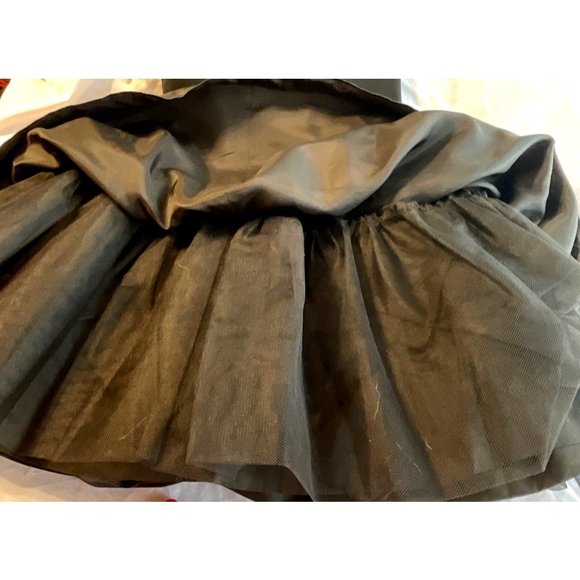 Morton Myles Gorgeous Black Vintage Dress Bows Rhinestones Size 10 Short Sleeve - Picture 7 of 14